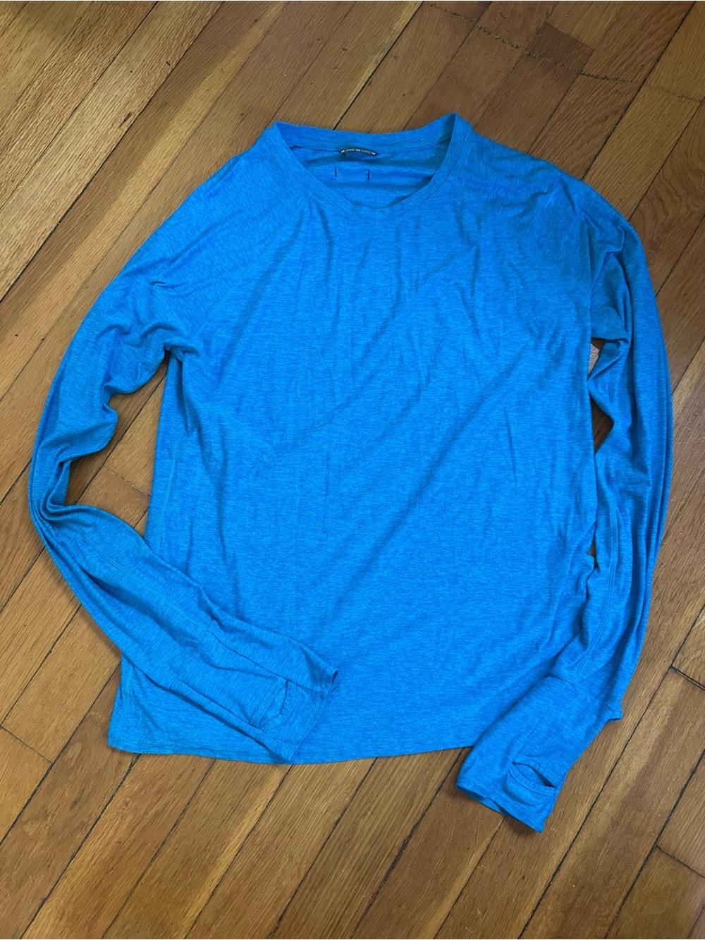 oiselle Men's Long Sleeve Crewneck Shirt - Bright Blue